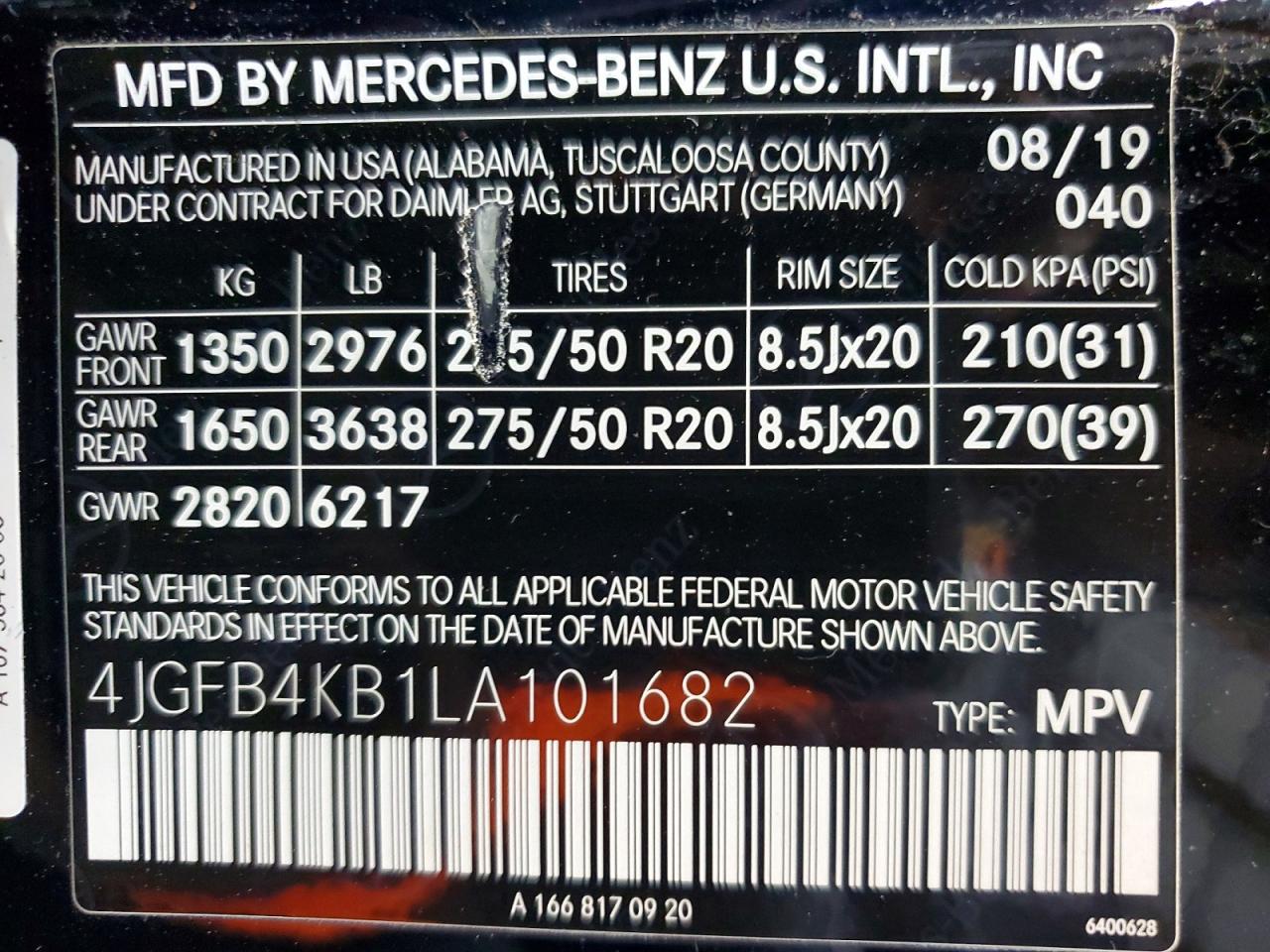 2020 MERCEDES-BENZ GLE-CLASS