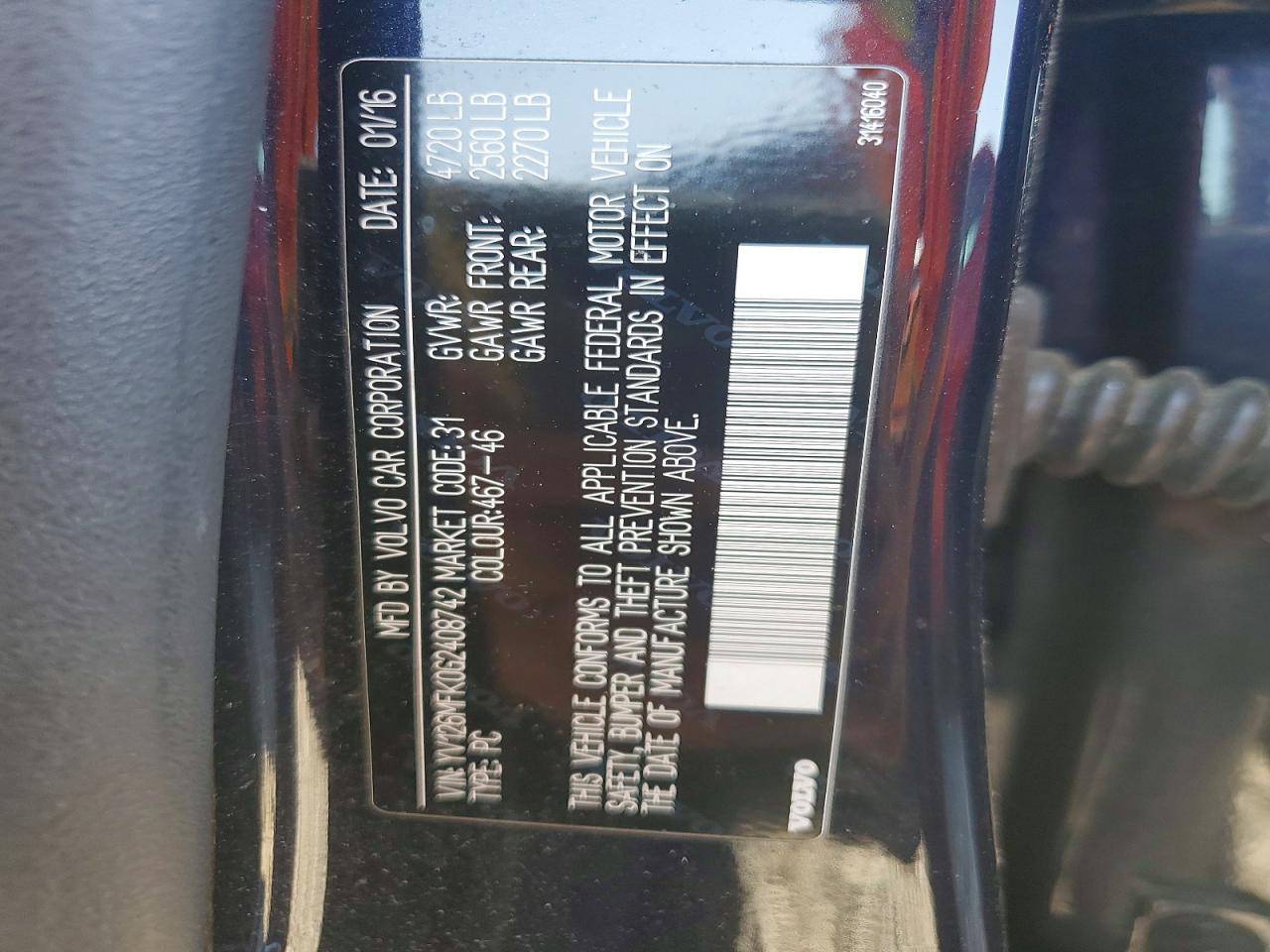 2016 VOLVO S60