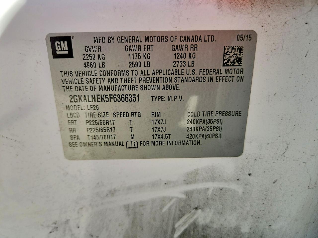 2015 GMC TERRAIN