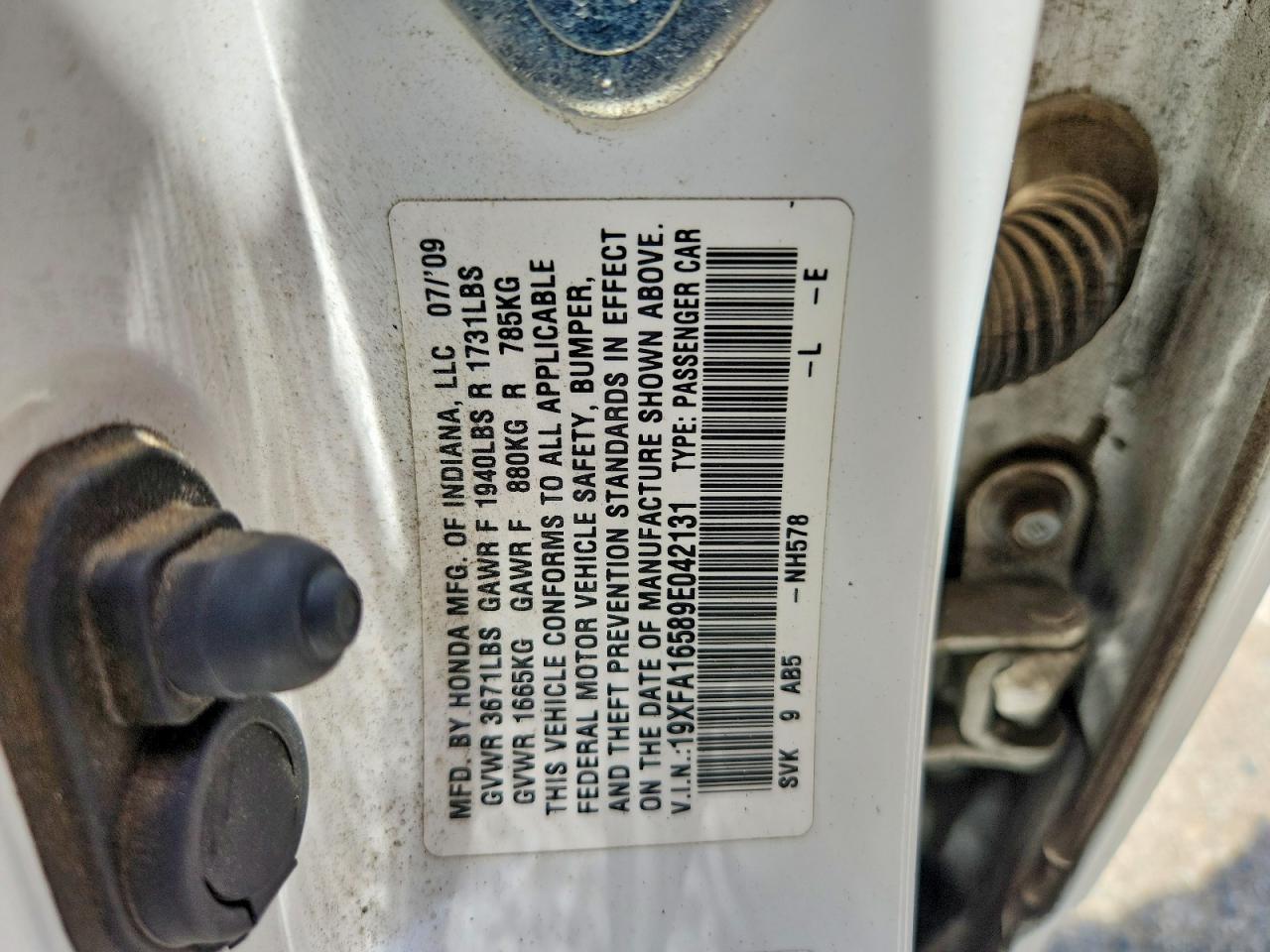 2009 HONDA CIVIC