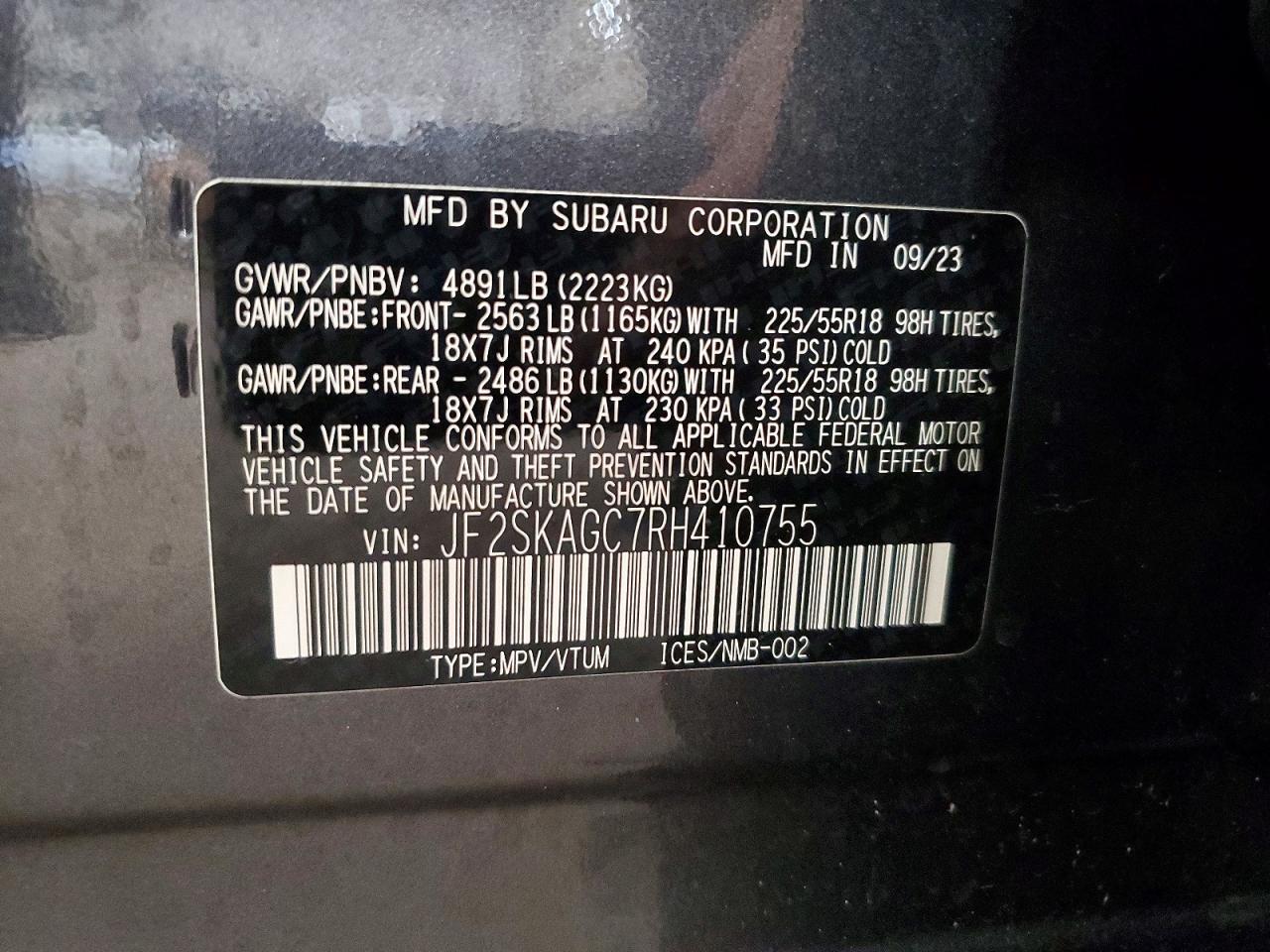 2024 SUBARU FORESTER