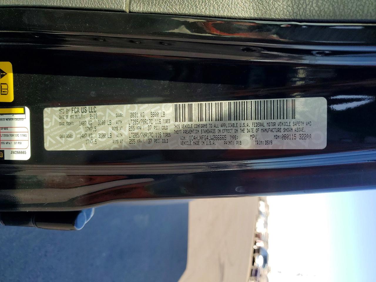2018 JEEP WRANGLER