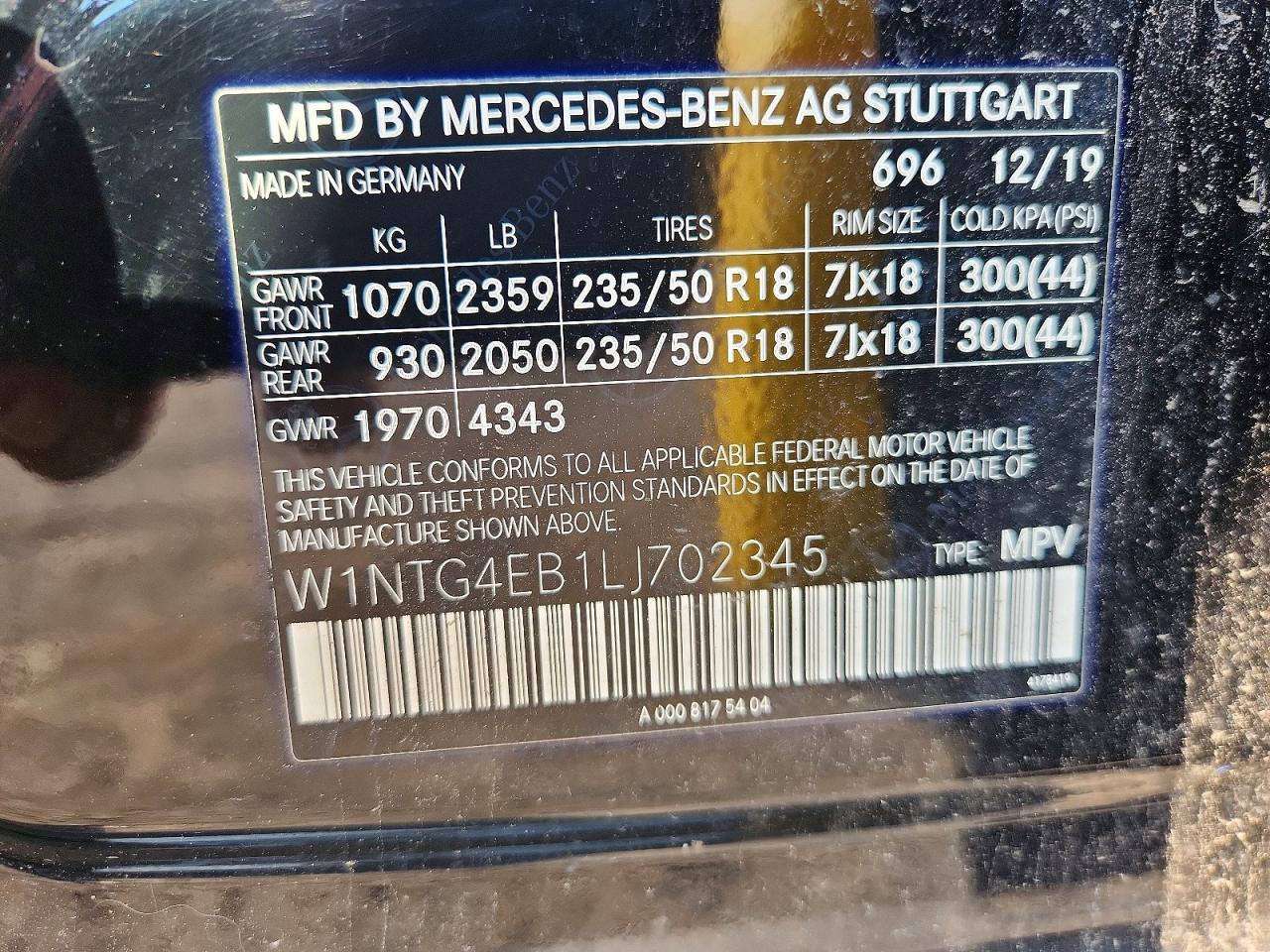 2020 MERCEDES-BENZ GLA-CLASS