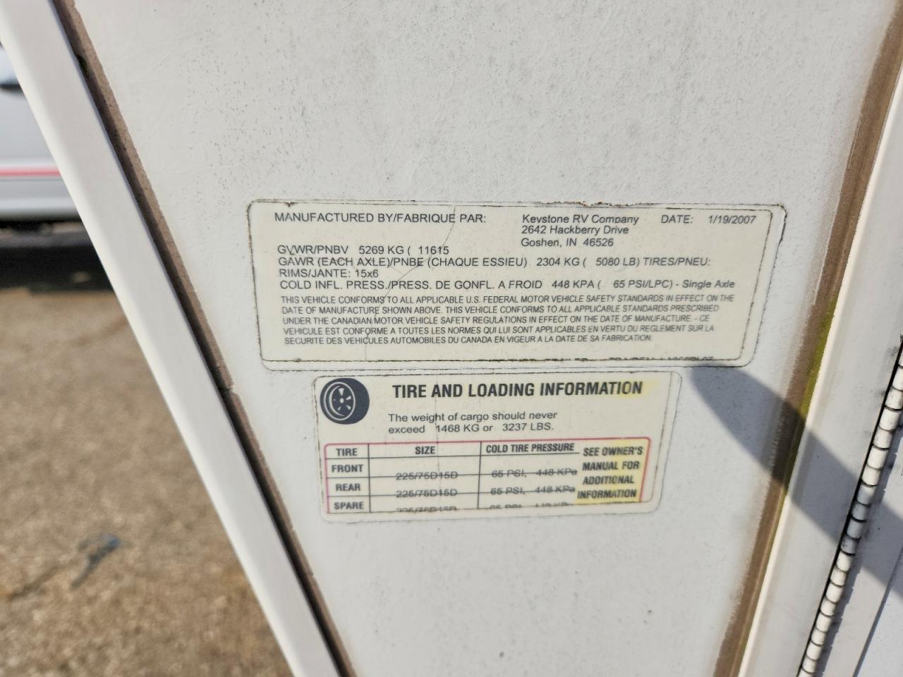 2007 KEYS LAREDO