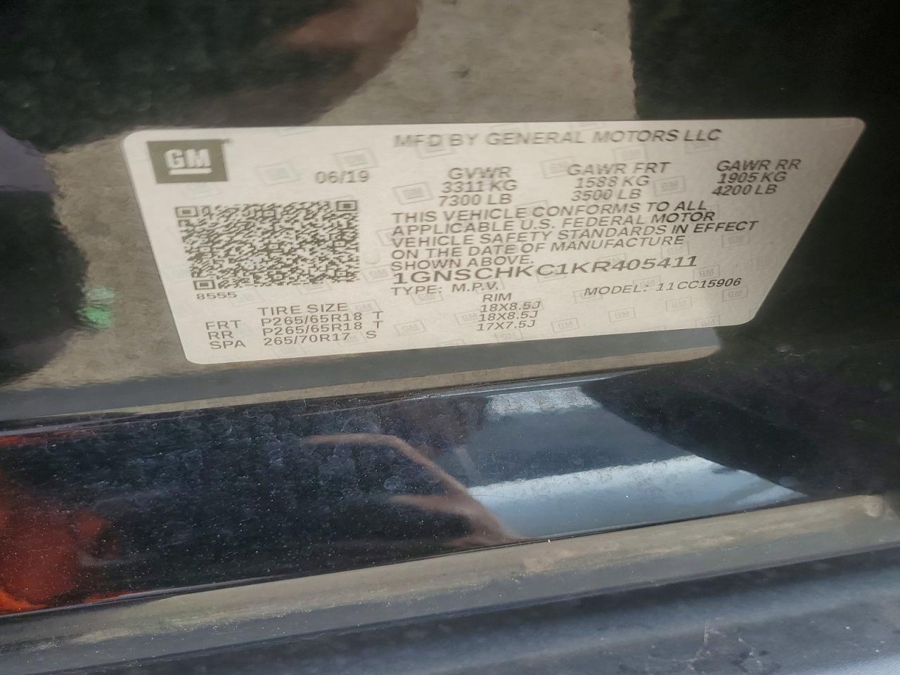 2019 CHEVROLET SUBURBAN