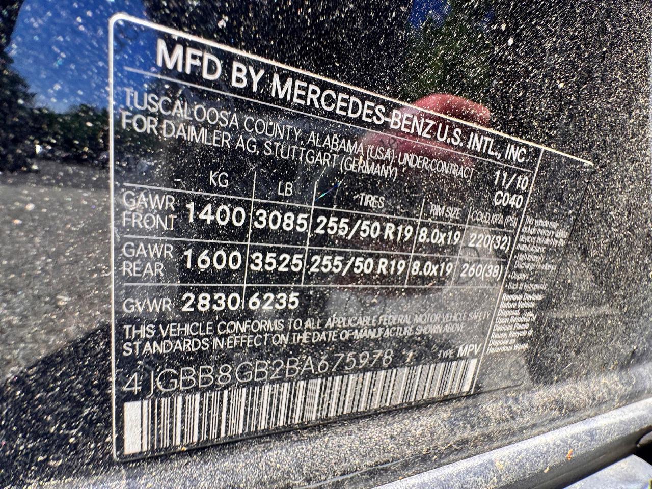 2011 MERCEDES-BENZ M-CLASS