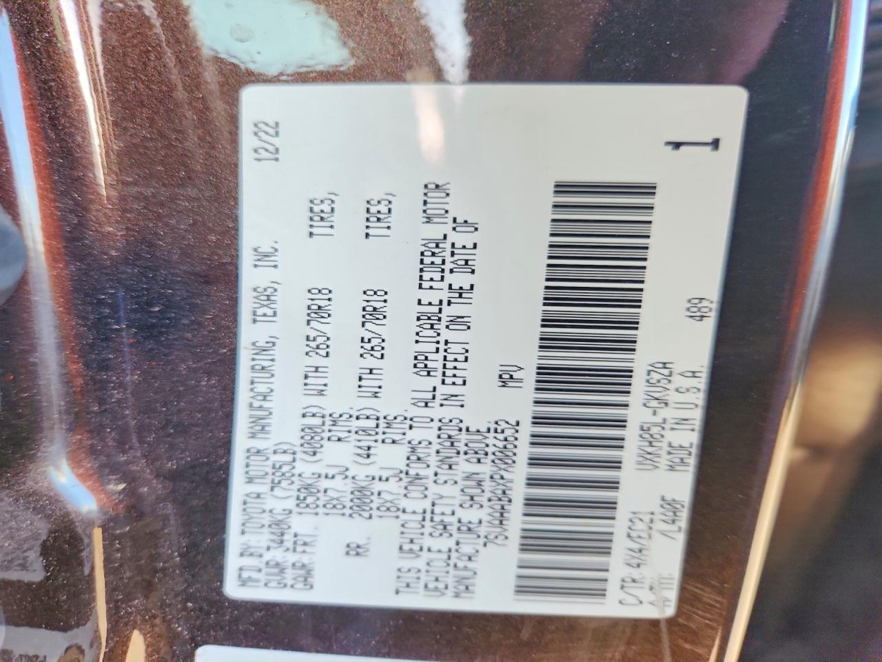 2023 TOYOTA SEQUOIA