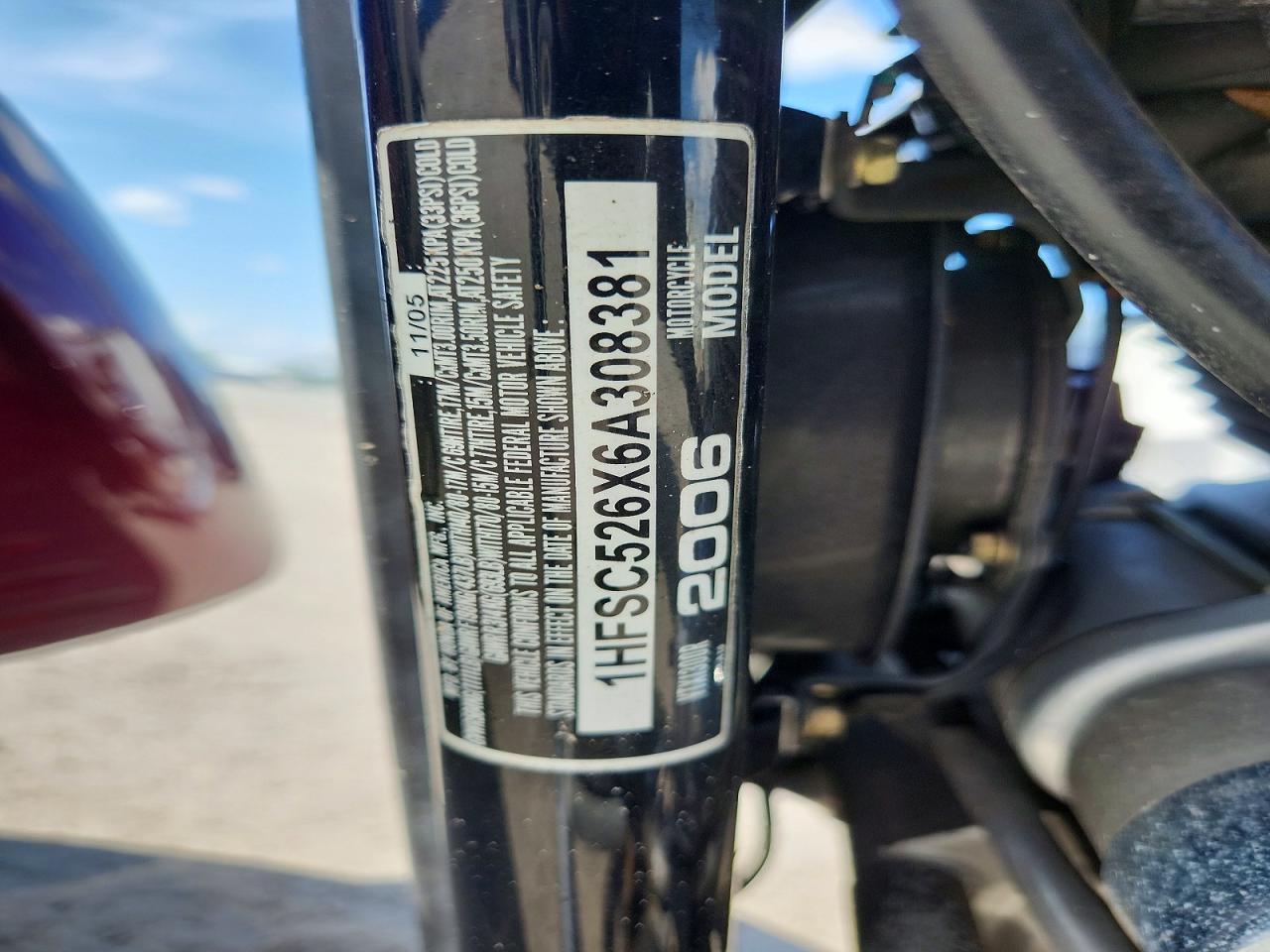 2006 HONDA VTX CYCLE
