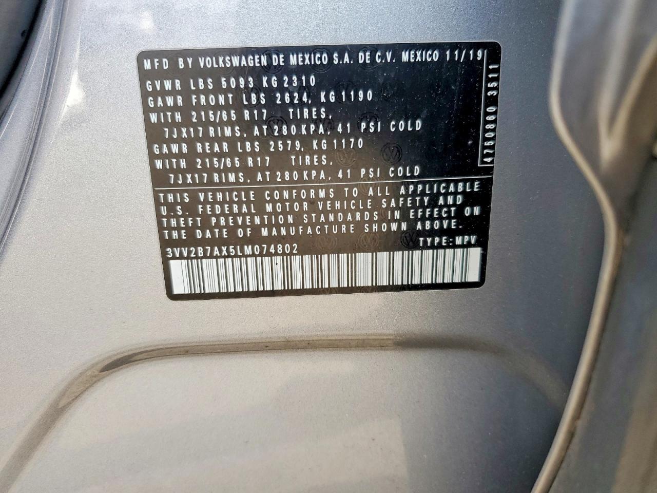 2020 VOLKSWAGEN TIGUAN