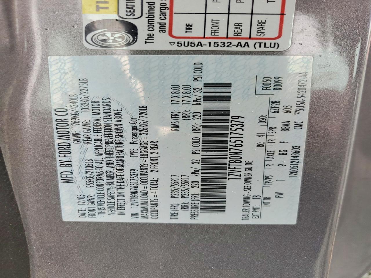 2006 FORD MUSTANG