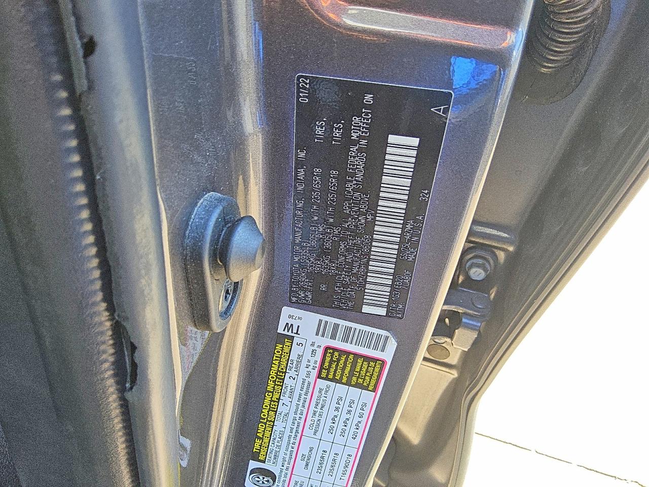 2022 TOYOTA HIGHLANDER