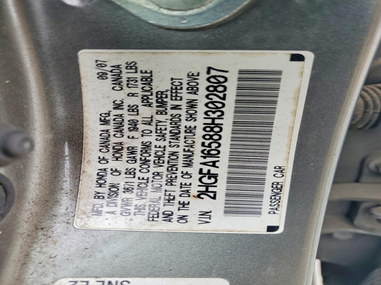 2008 HONDA CIVIC