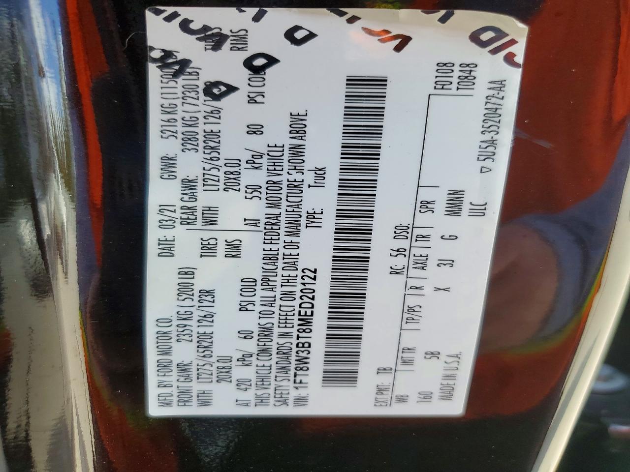 2021 FORD F350