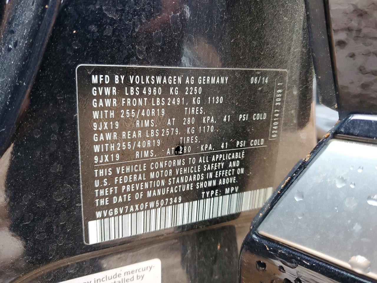2015 VOLKSWAGEN TIGUAN