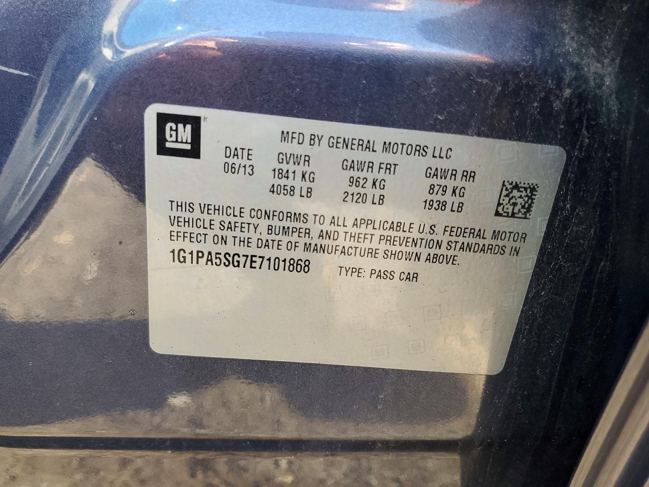 2014 CHEVROLET CRUZE