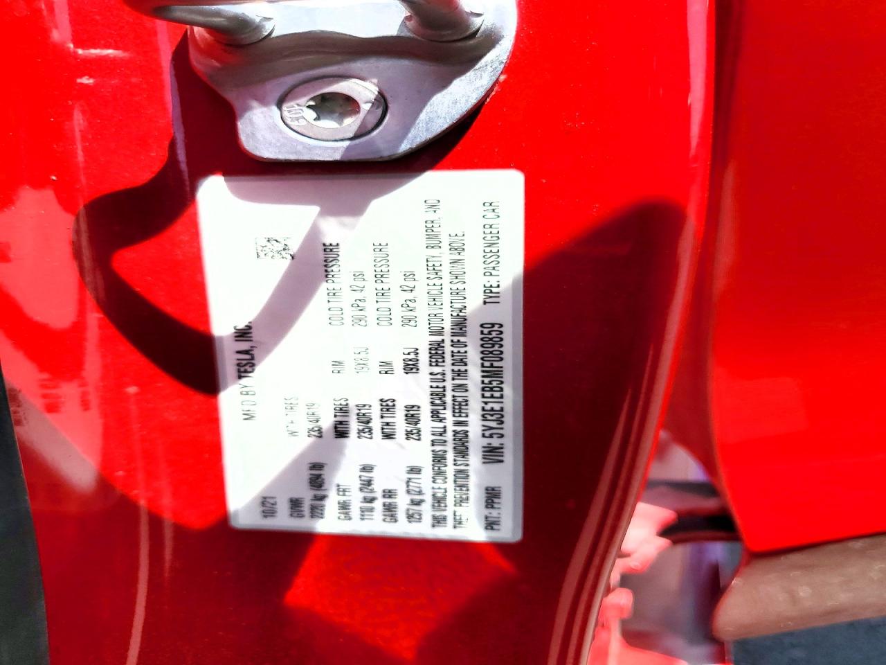 2021 TESLA MODEL 3