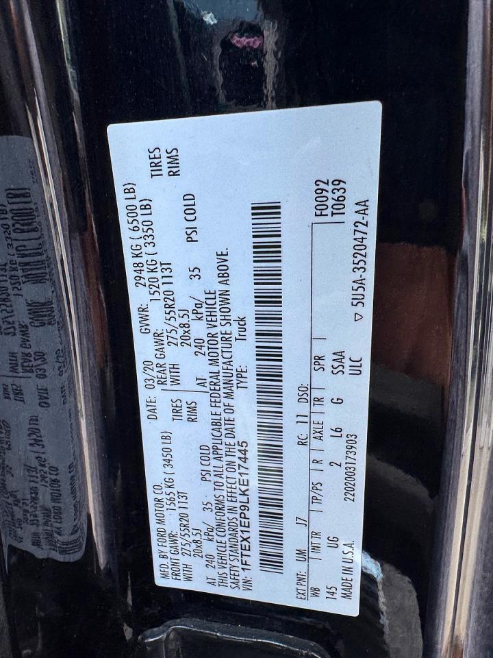 2020 FORD F150