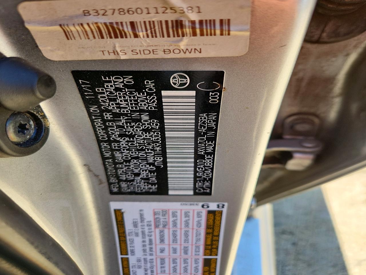 2018 TOYOTA CAMRY