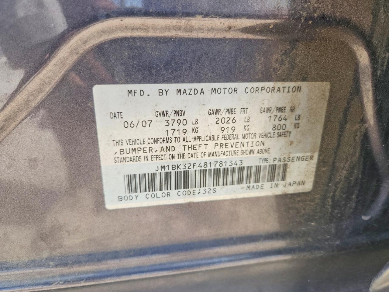 2008 MAZDA 3