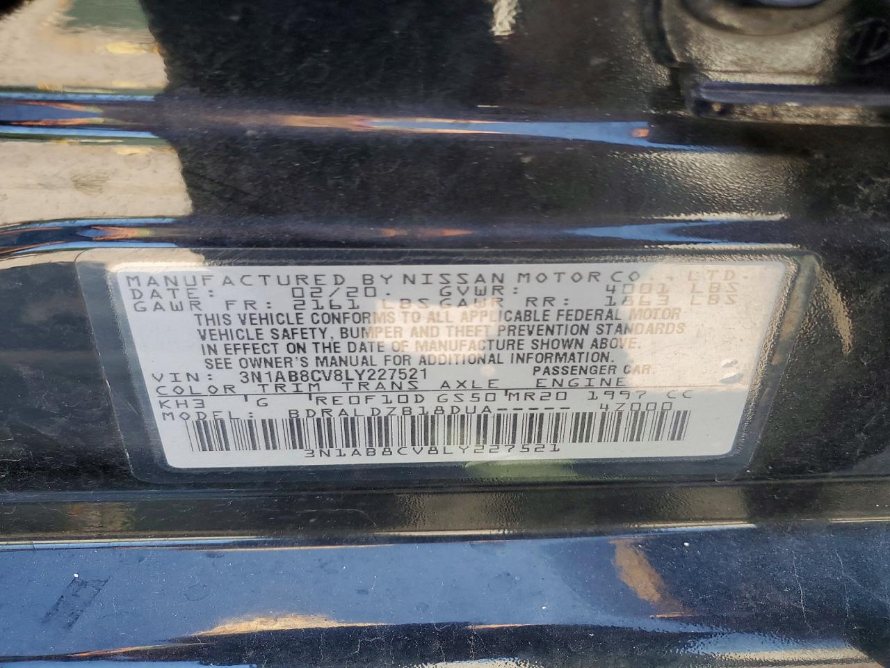 2020 NISSAN SENTRA
