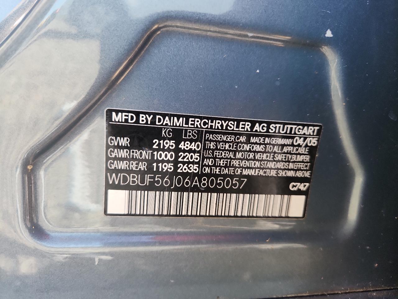 2006 MERCEDES-BENZ E-CLASS