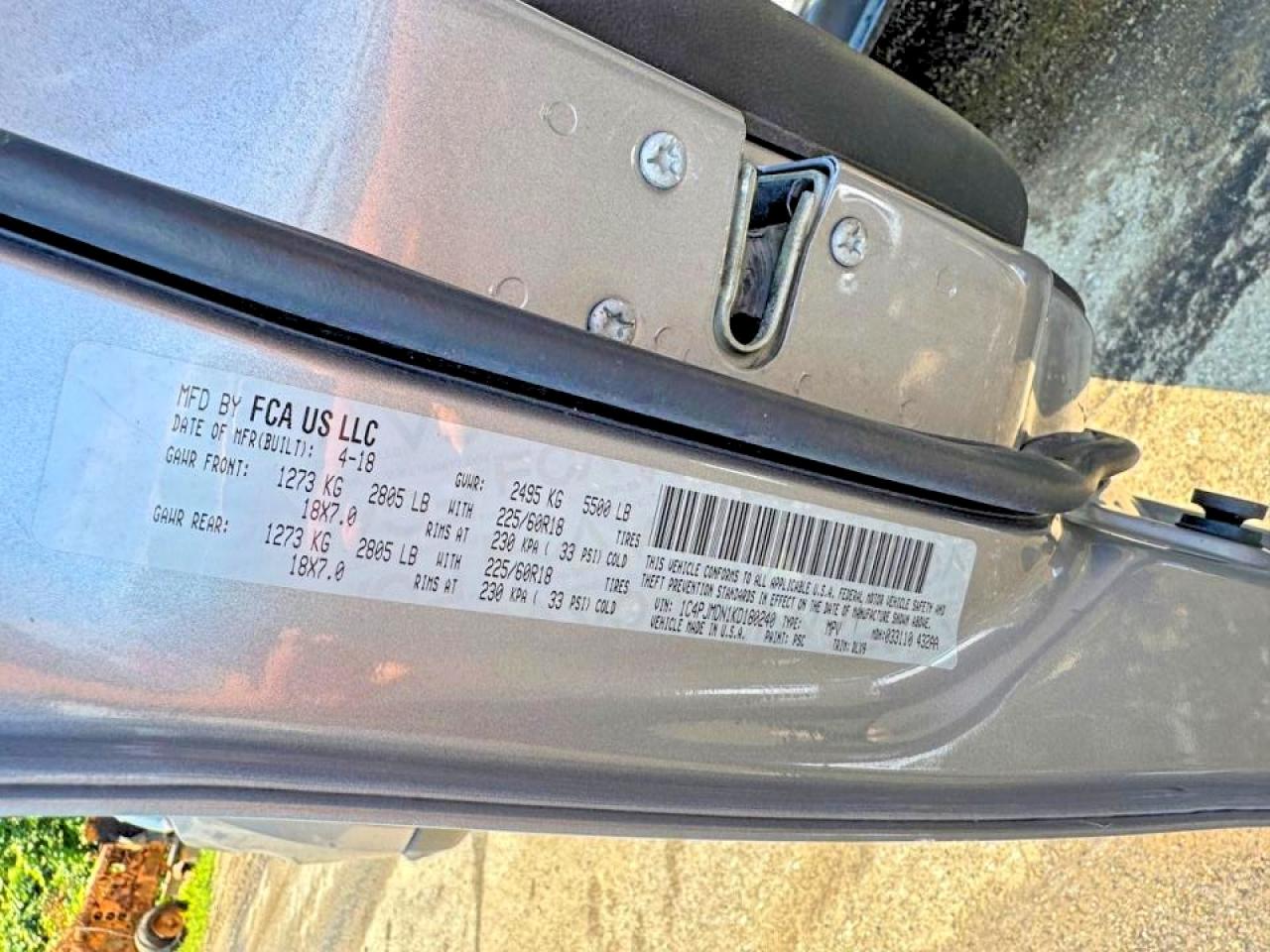 2019 JEEP GRAND CHER