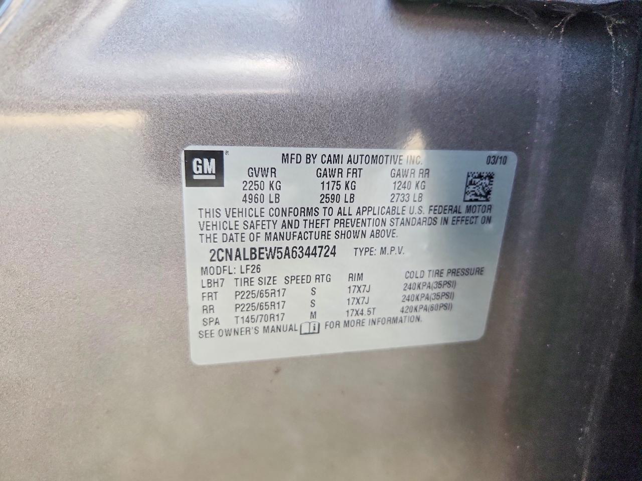 2010 CHEVROLET EQUINOX