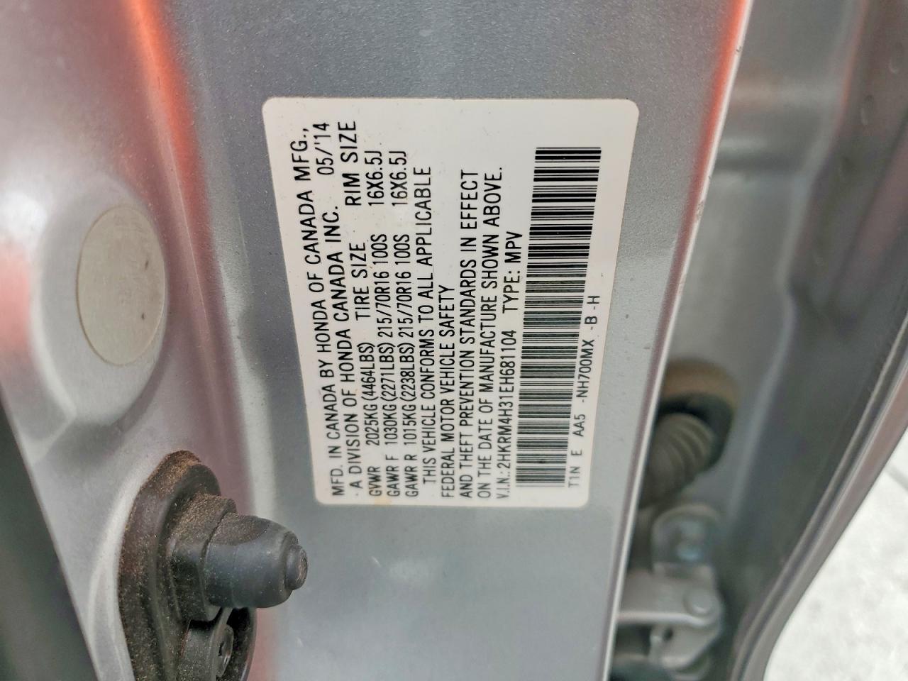 2014 HONDA CRV