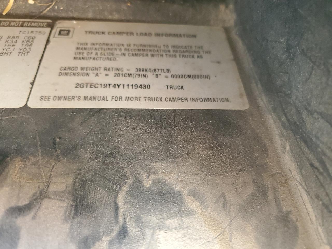 2000 GMC SIERRA