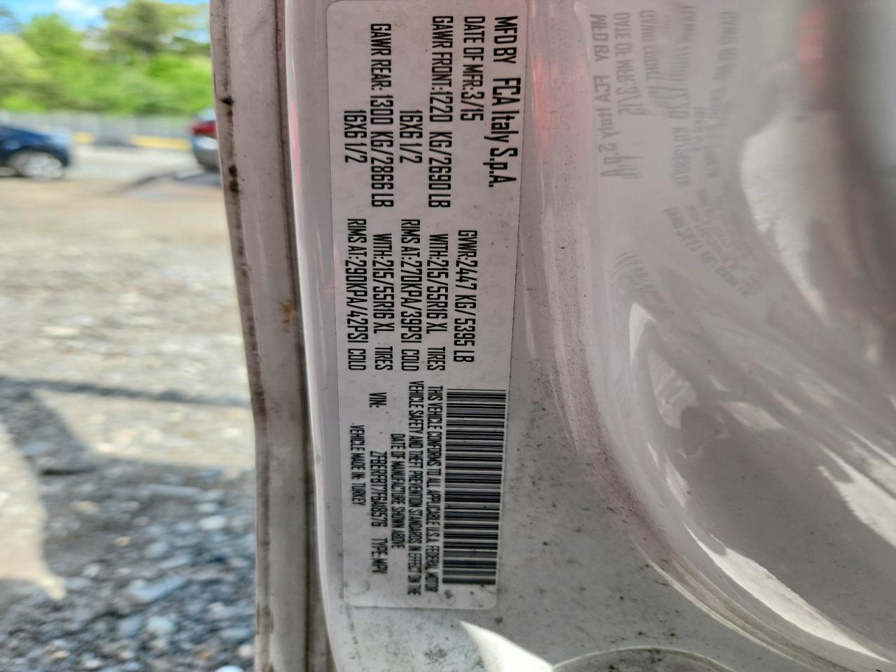 2015 RAM PROMASTER