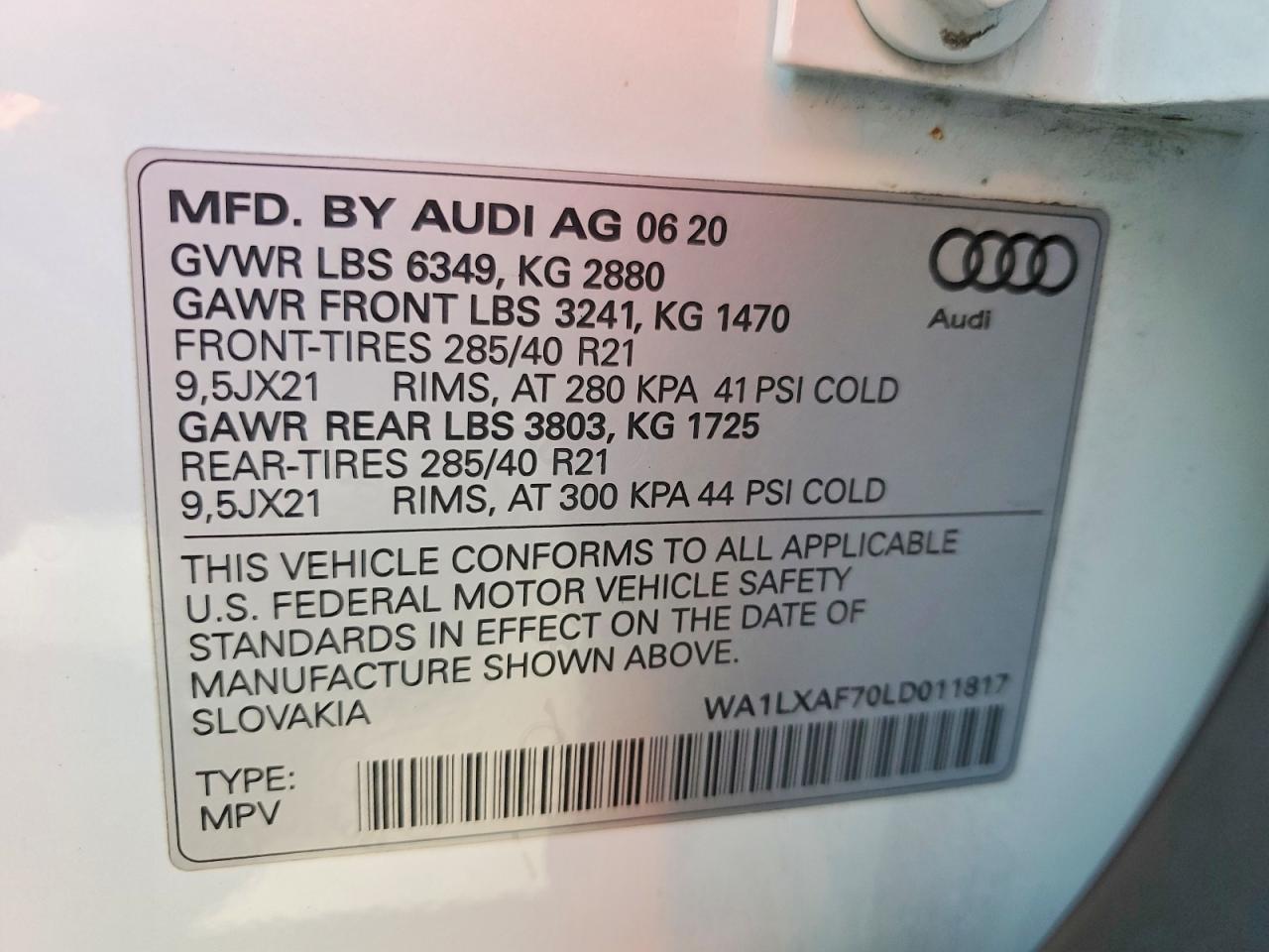 2020 AUDI Q7