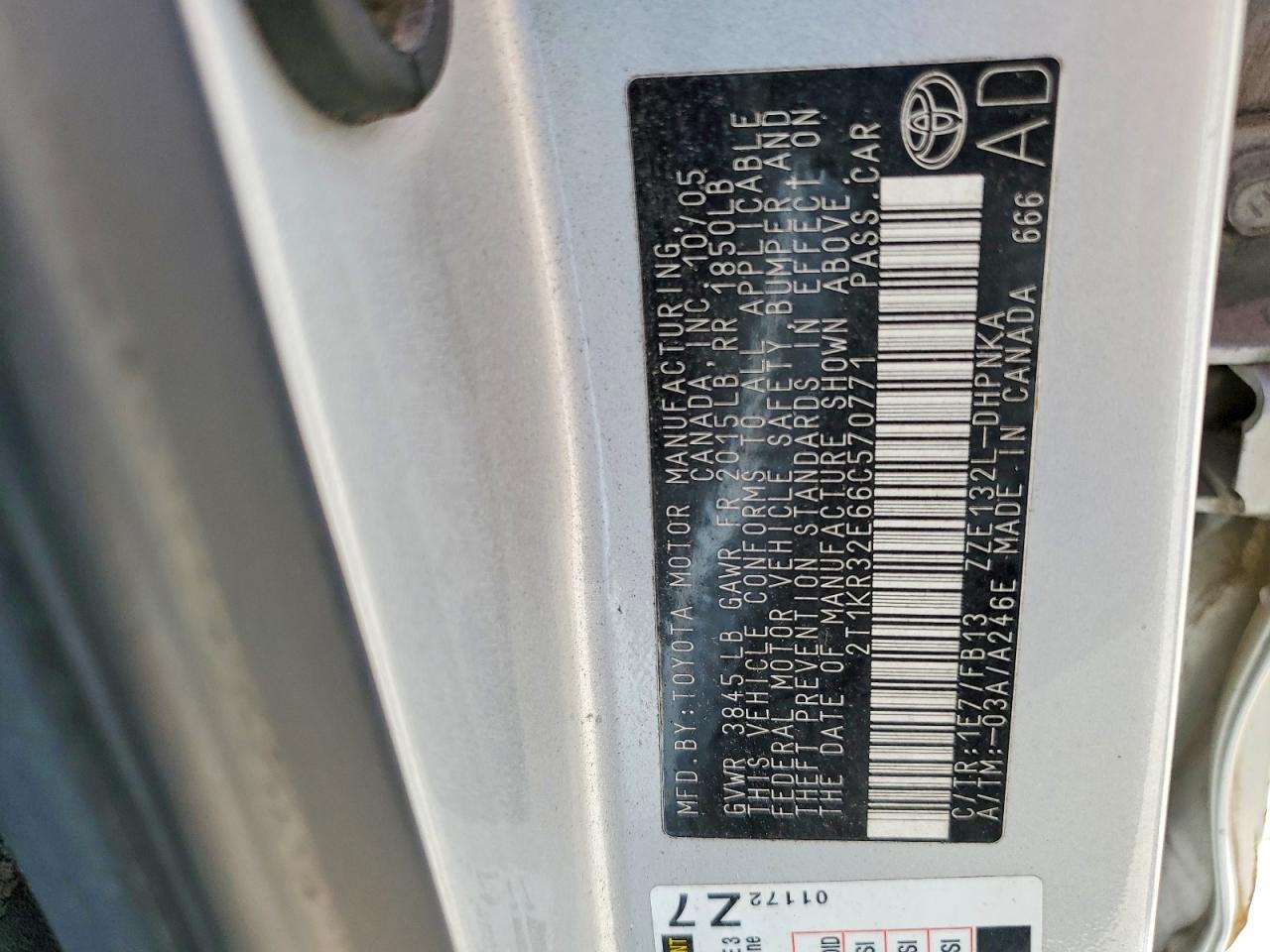 2006 TOYOTA MATRIX