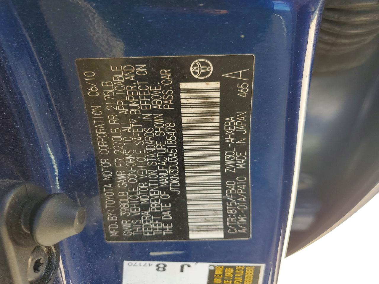 2010 TOYOTA PRIUS
