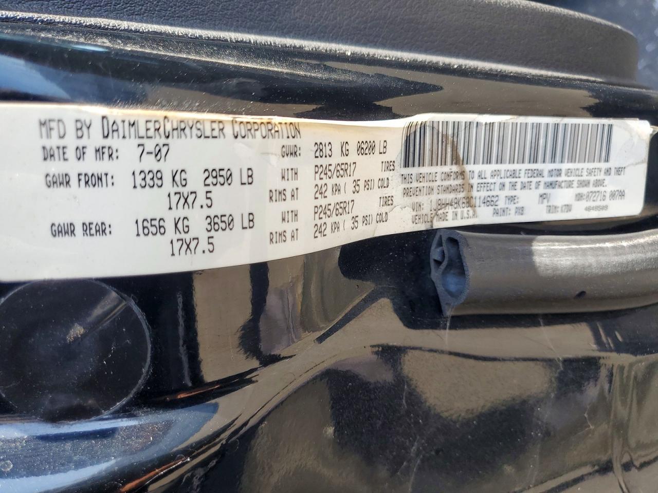 2008 JEEP COMMANDER
