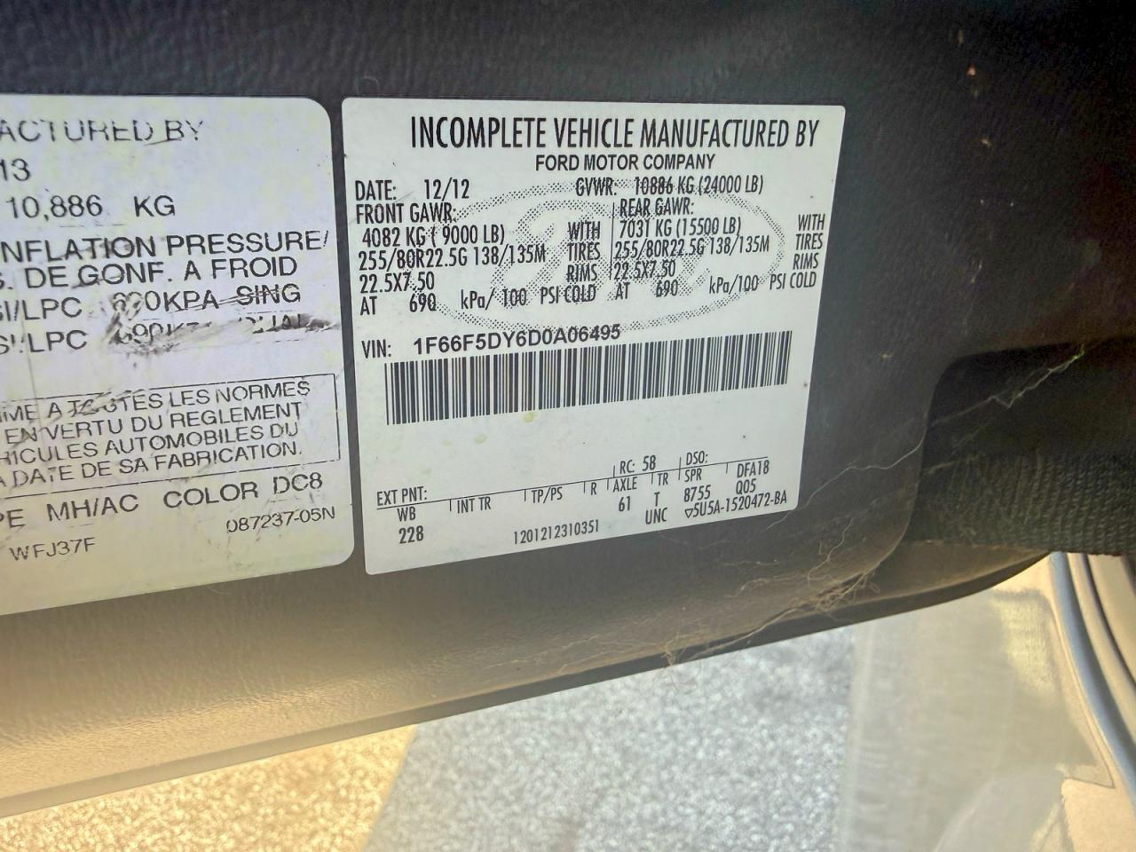 2013 FORD F-SER OTHR