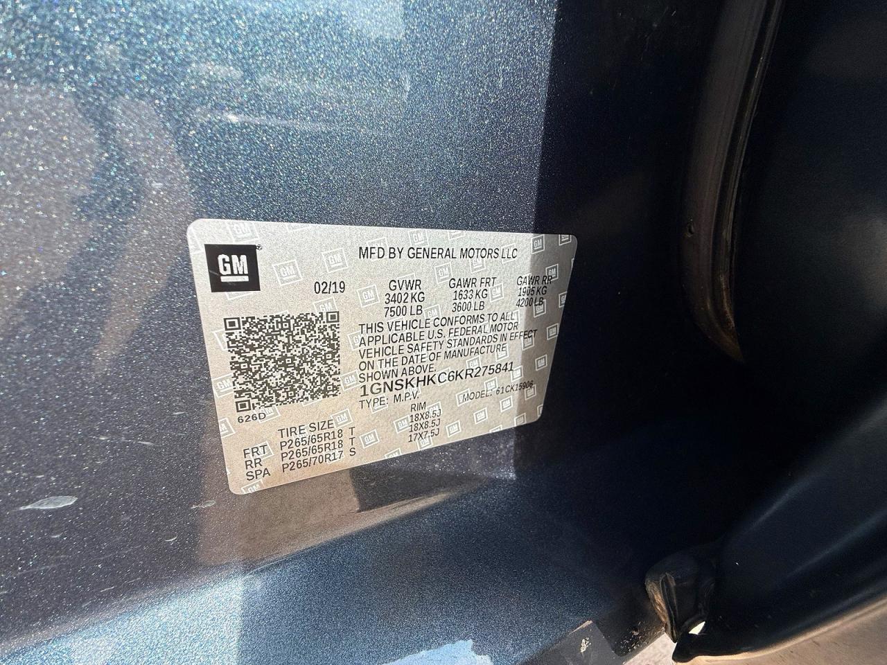 2019 CHEVROLET SUBURBAN