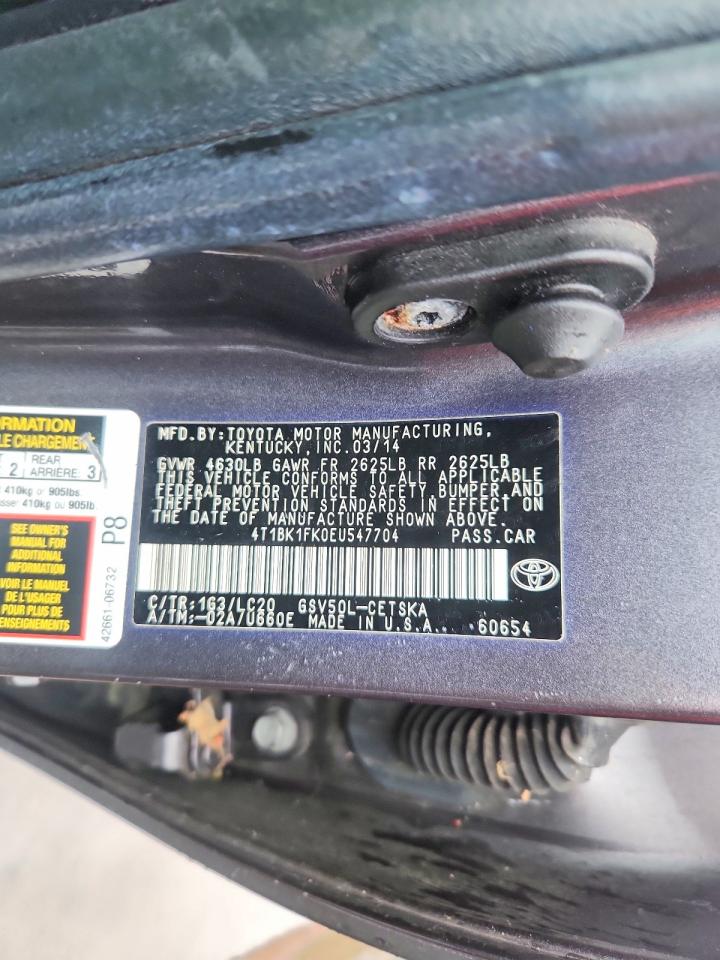 2014 TOYOTA CAMRY