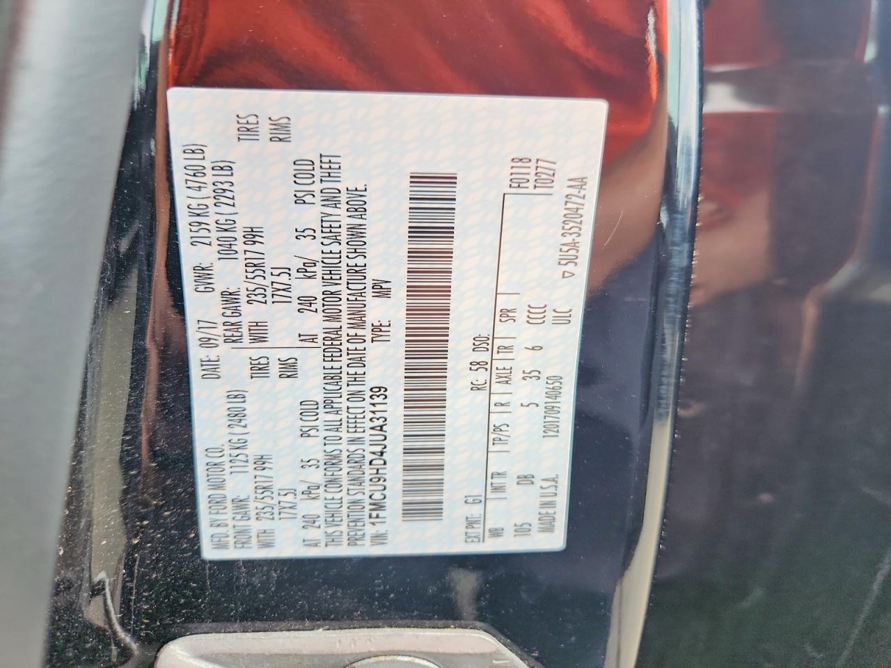 2018 FORD ESCAPE
