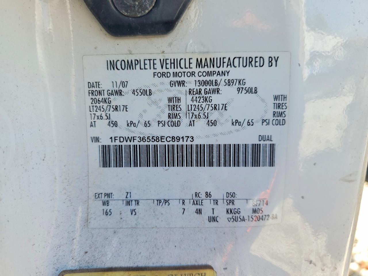 2008 FORD F350