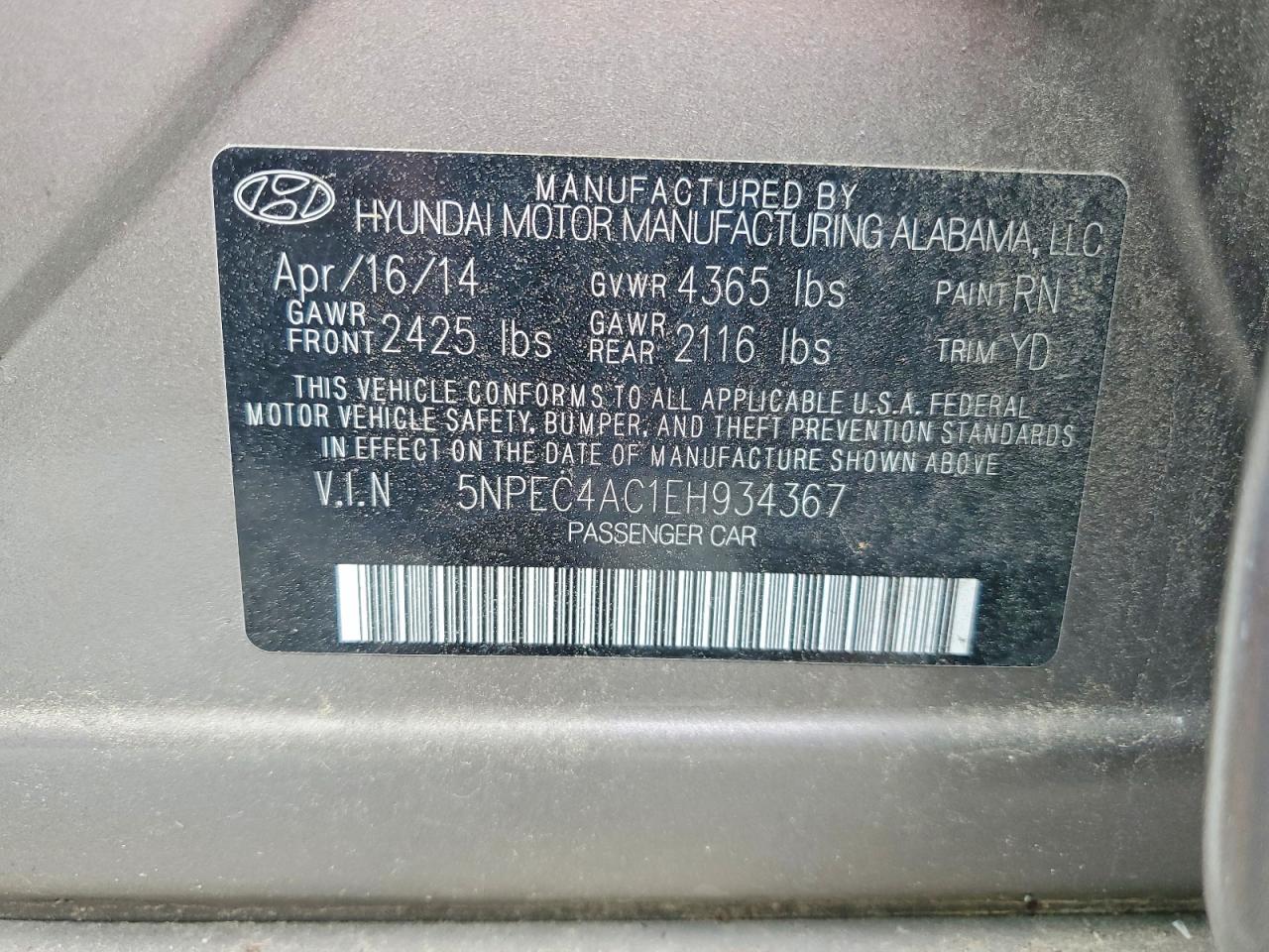 2016 HYUN SONATA
