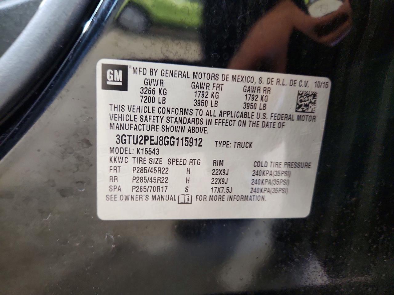 2016 GMC SIERRA