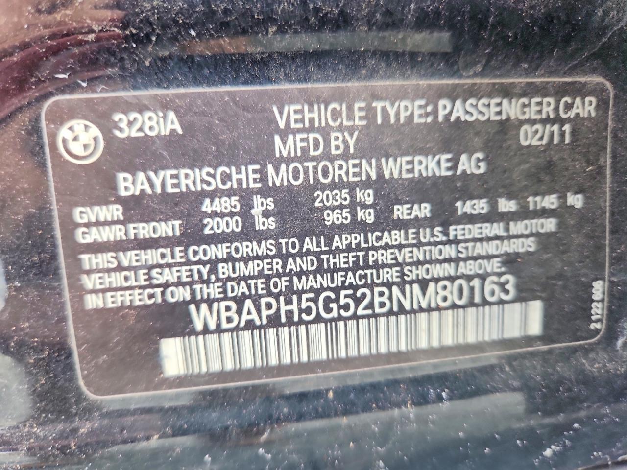 2011 BMW 3 SERIES