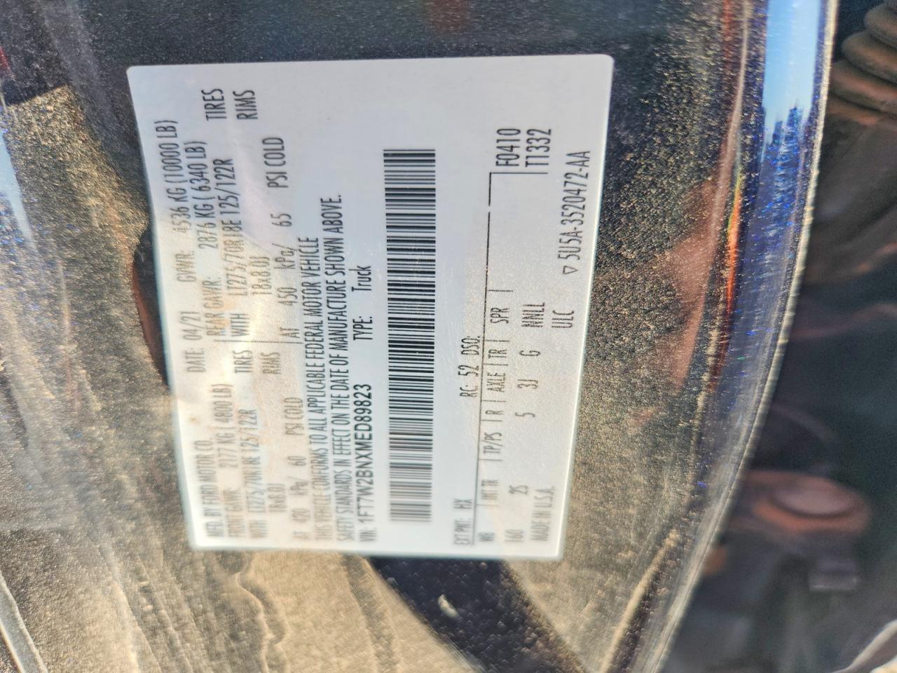 2021 FORD F250