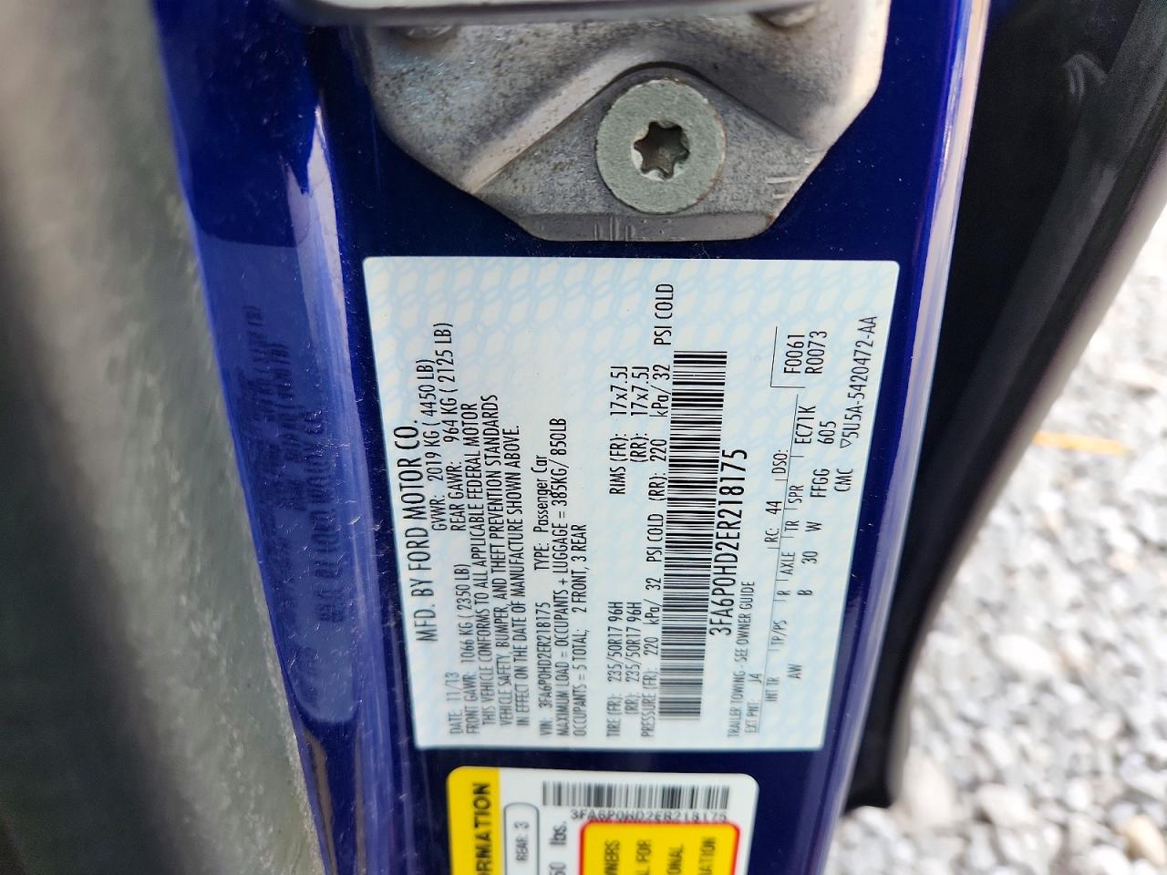 2014 FORD FUSION