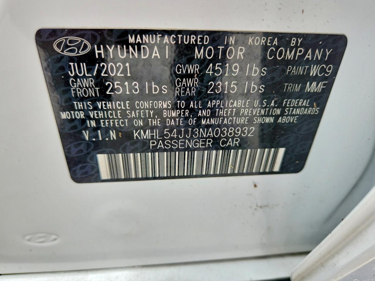 2022 HYUNDAI SONATA