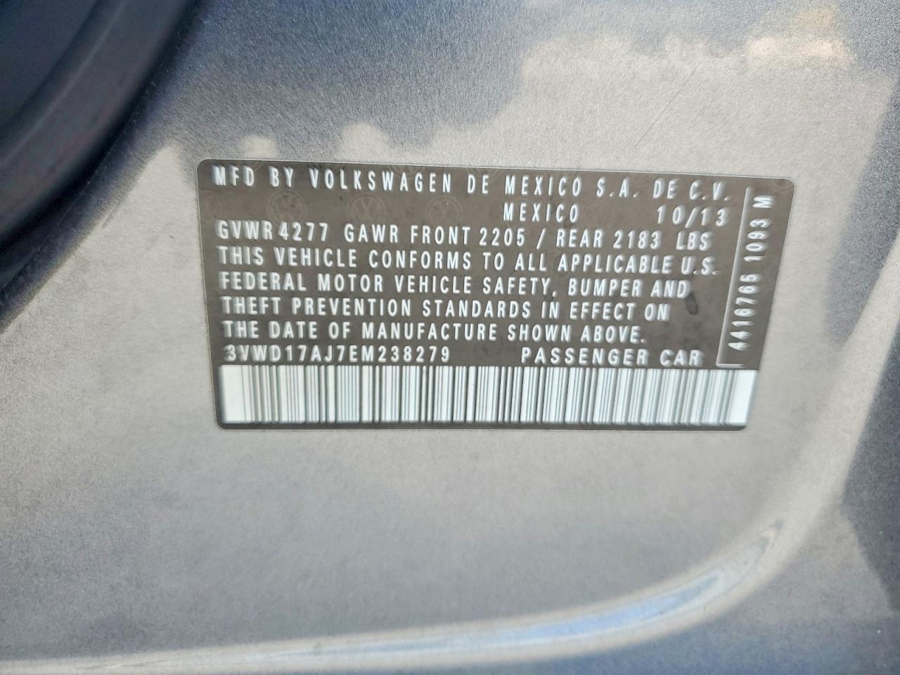 2014 VOLKSWAGEN JETTA