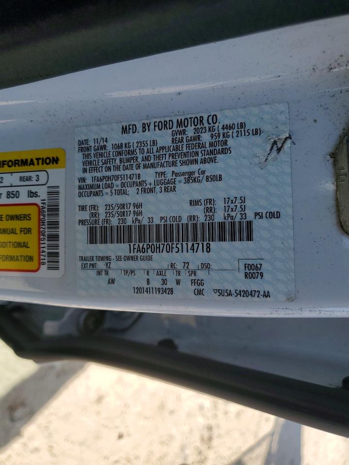 2015 FORD FUSION
