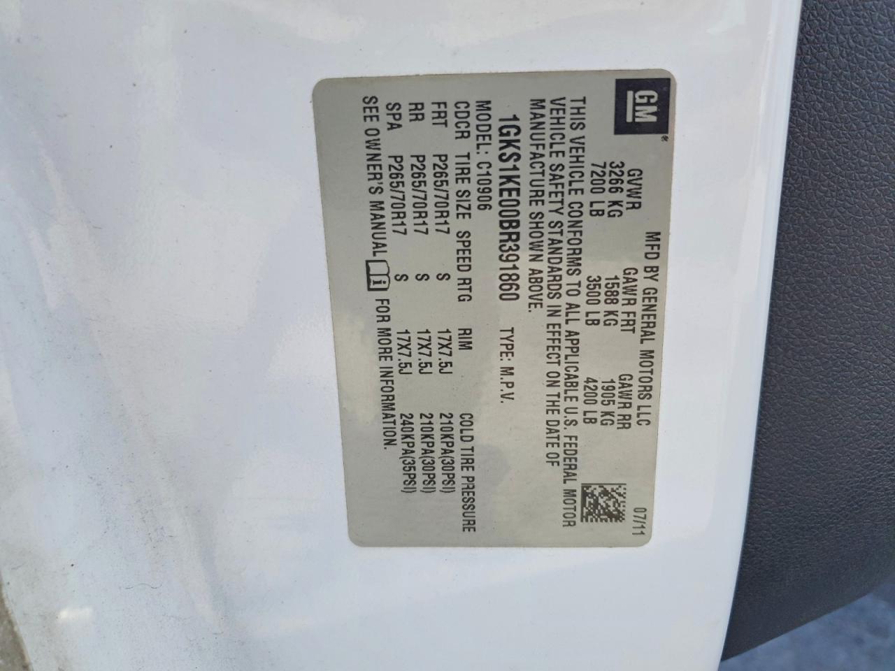 2011 GMC YUKON