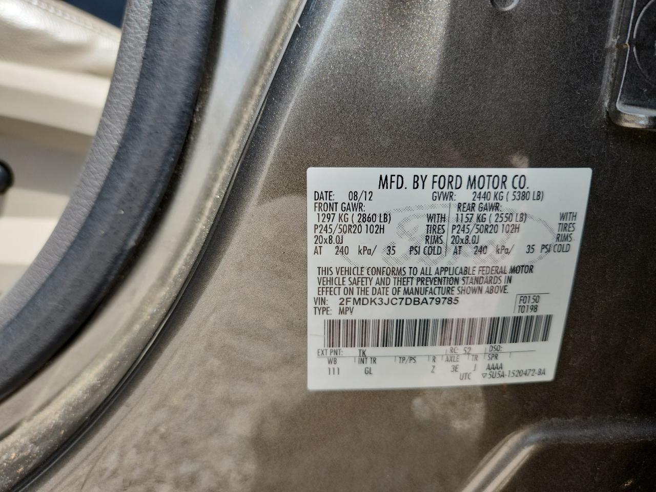 2013 FORD EDGE