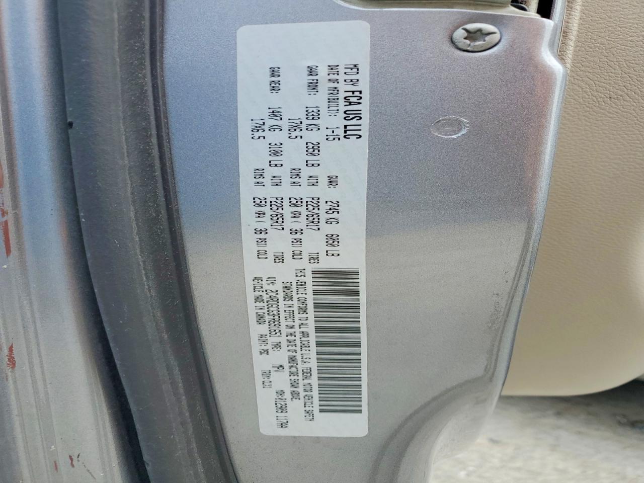 2015 DODGE CARAVAN